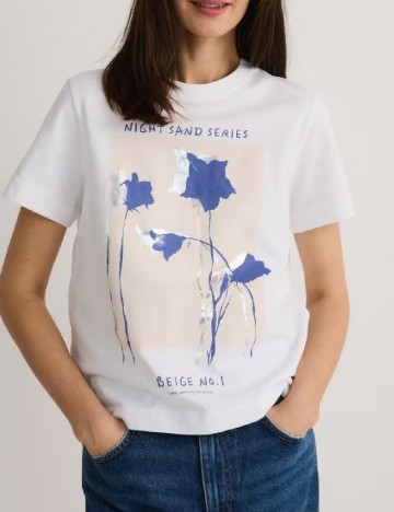 
						Tricou Reserved, alb