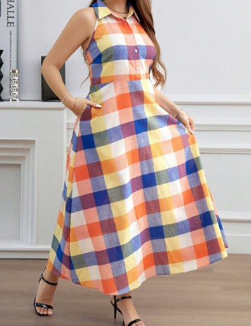
						Rochie lunga SHEIN CURVE, mix culori