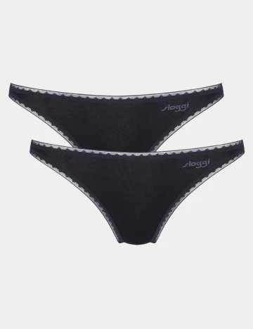 Set chiloti 2 perechi Sloggi by Triumph, negru