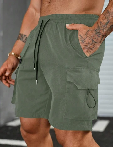 Pantaloni scurti SHEIN, verde