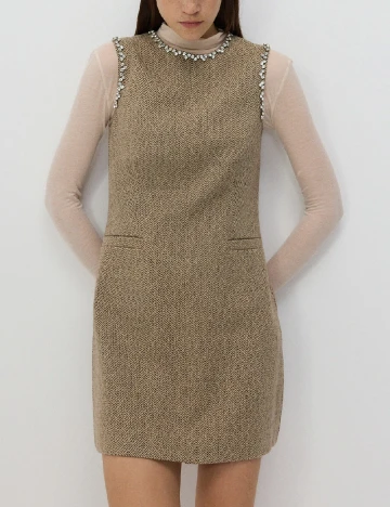Rochie scurta Reserved, crem