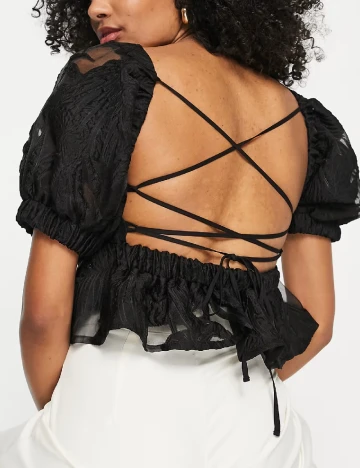Top ASOS, negru Negru