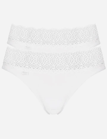 Set chiloti 2 perechi Sloggi by Triumph, alb Alb