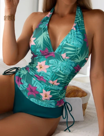 Costum de baie SHEIN, turcoaz Verde