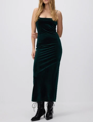 Rochie medie Reserved, verde inchis