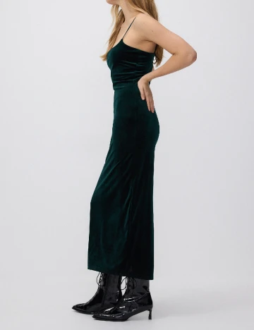 Rochie medie Reserved, verde inchis