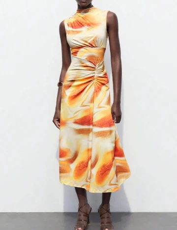 Rochie medie SHEIN, portocaliu