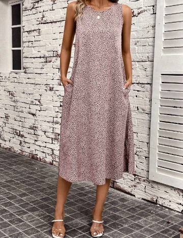Rochie medie SHEIN, animal print Animal print