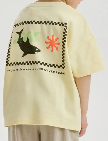 Tricou Oversize Reserved, galben