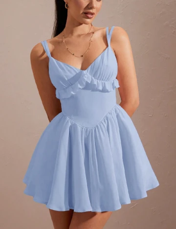 Rochie scurta SHEIN, albastru