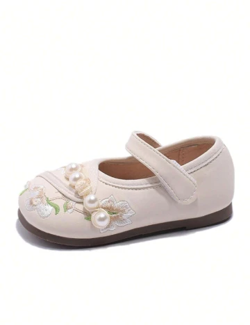 Pantofi Shein Kids, crem