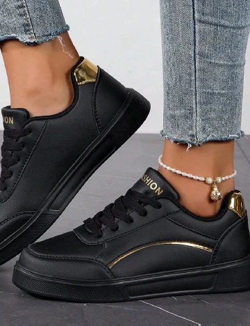 Adidasi SHEIN, negru Negru