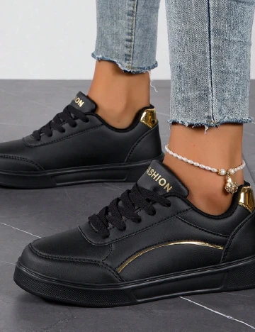 Adidasi SHEIN, negru Negru
