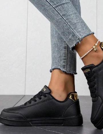 Adidasi SHEIN, negru Negru