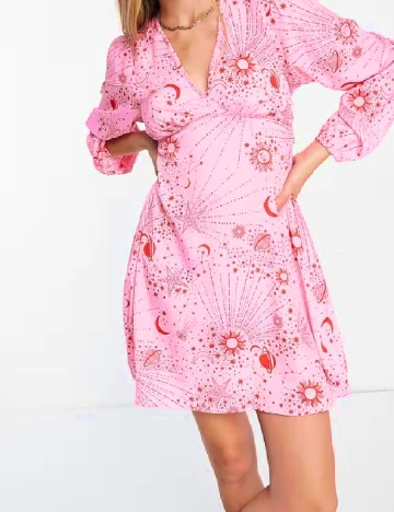 Rochie scurta Neon Rose, roz