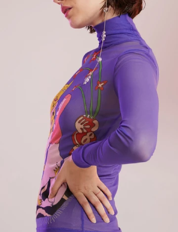 Bluza Desigual, mov