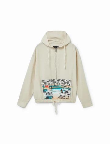 Hanorac Desigual, crem