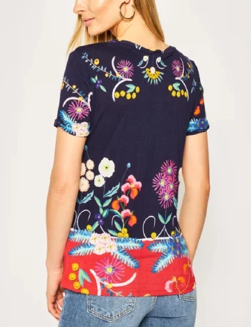 Tricou Desigual, albastru