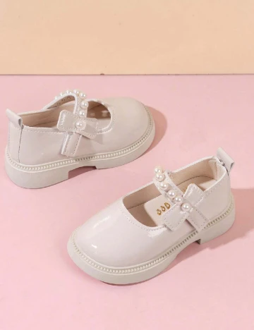 Pantofi Shein Kids, crem