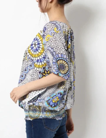 Bluza Desigual, mix culori