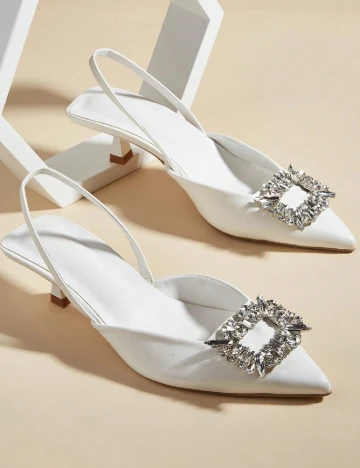 Pantofi SHEIN, alb