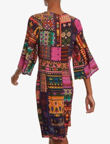 Rochie scurta Desigual, mix culori