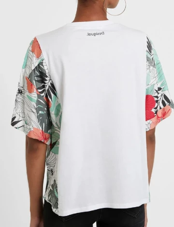 Tricou Desigual, alb