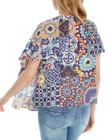 Bluza Desigual, mix culori