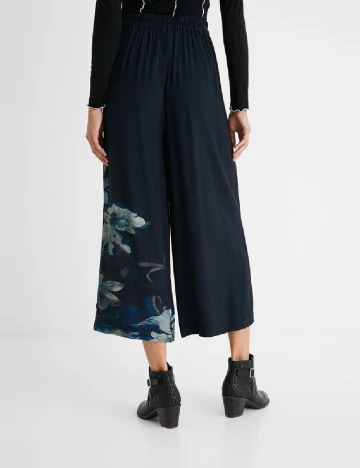 Pantaloni Desigual, albastru