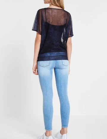 Tricou Desigual, bleumarin