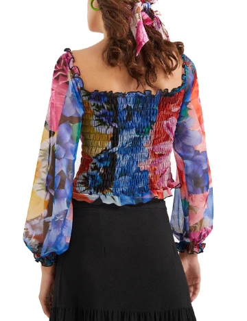 Top Desigual, mix culori