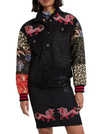 Jacheta Desigual, negru Negru