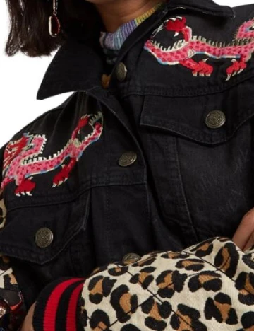 Jacheta Desigual, negru Negru