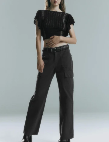 Top Zara, negru