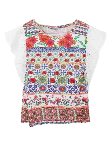 Bluza Desigual, mix culori
