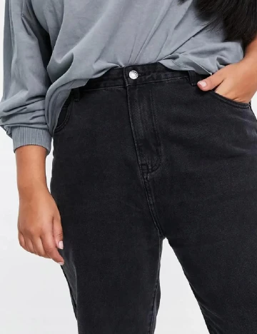 Blugi Don t think twice Curve, negru