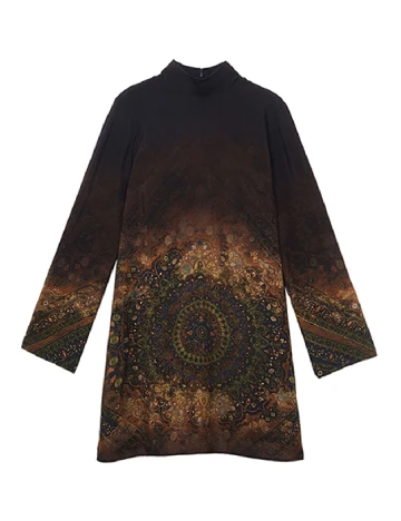 Rochie scurta Desigual, mix culori