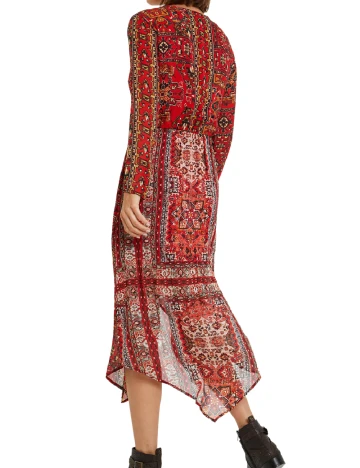 Rochie medie Desigual, rosu
