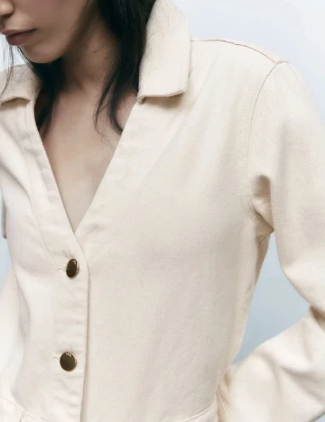 Salopeta Zara, ecru