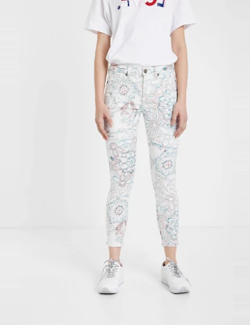 Blugi Desigual, alb