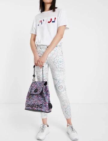Blugi Desigual, alb