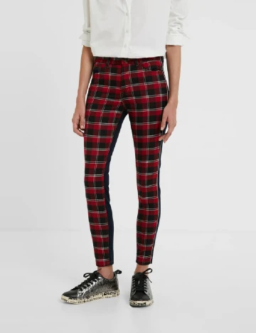Blugi Desigual, albastru/rosu