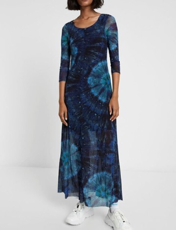 
						Rochie lunga Desigual, bleumarin