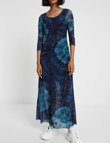 Rochie lunga Desigual, bleumarin