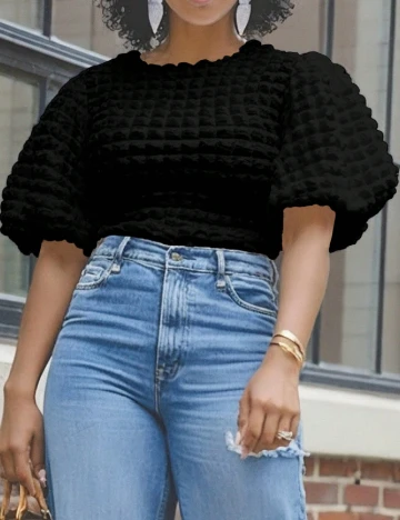 Bluza SHEIN CURVE, negru