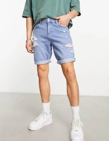 Pantaloni scurti ASOS, albastru