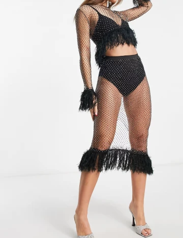 Fusta ASOS, negru