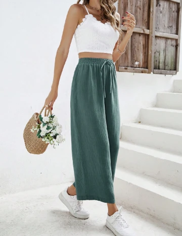 Compleu SHEIN, verde/alb