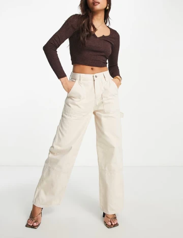 Pantaloni ASOS, crem