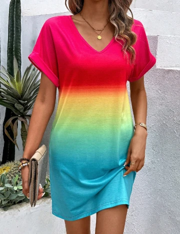 Rochie scurta SHEIN, mix culori